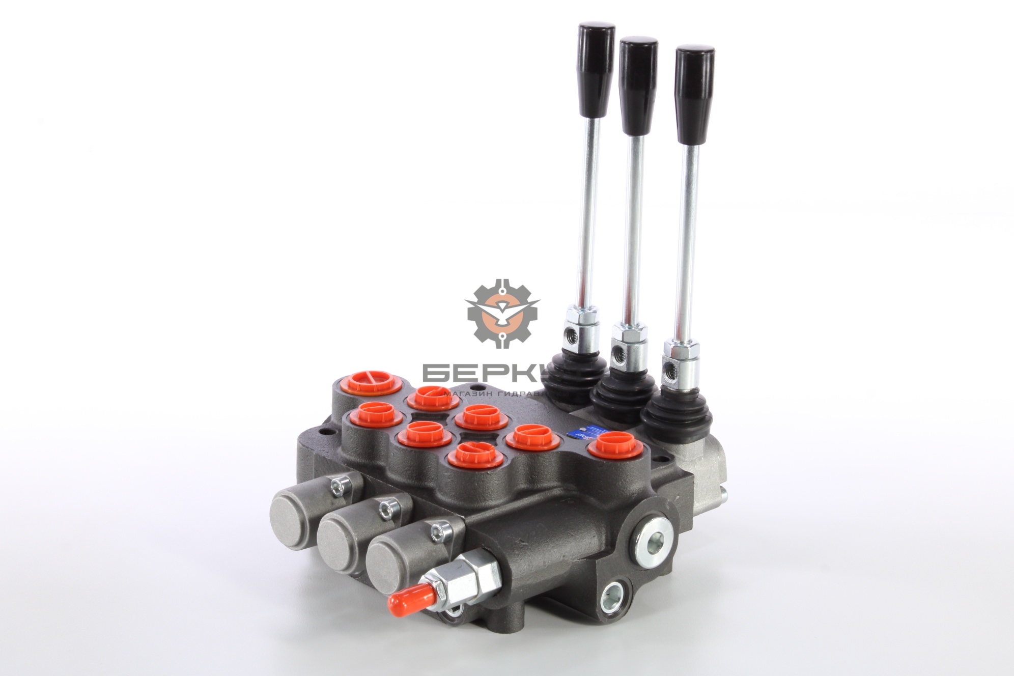 Гидрораспределитель 3Р80-1А1А1А1 GKZ1 SJ-Technology (3 золотника без фиксации) (3P80F-OT GKZ1)