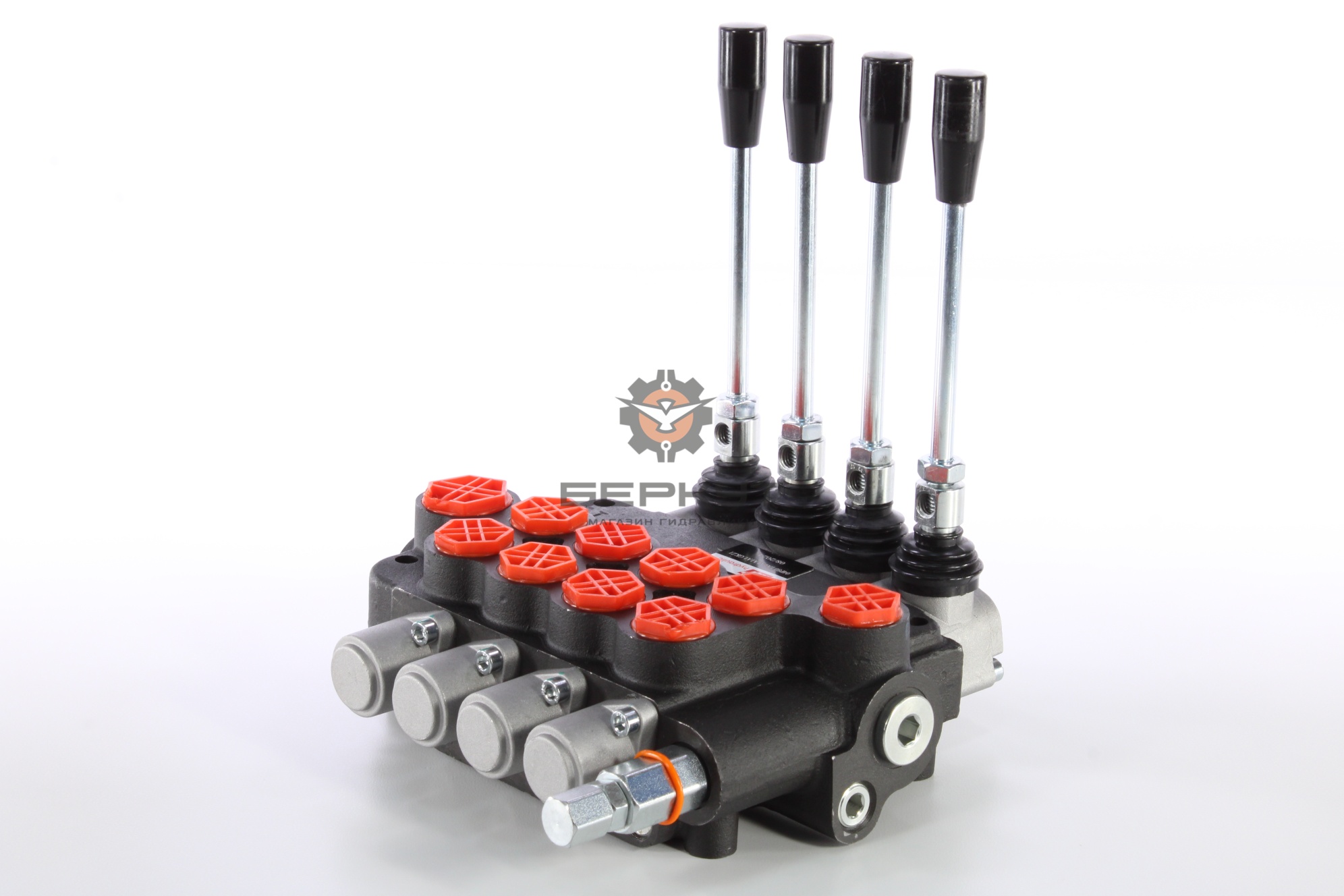 Гидрораспределитель 4Р80-1А8А8А8А8 GKZ1 SJ-Technology (4 золотника с фиксацией) (4P80F-OW GKZ1)