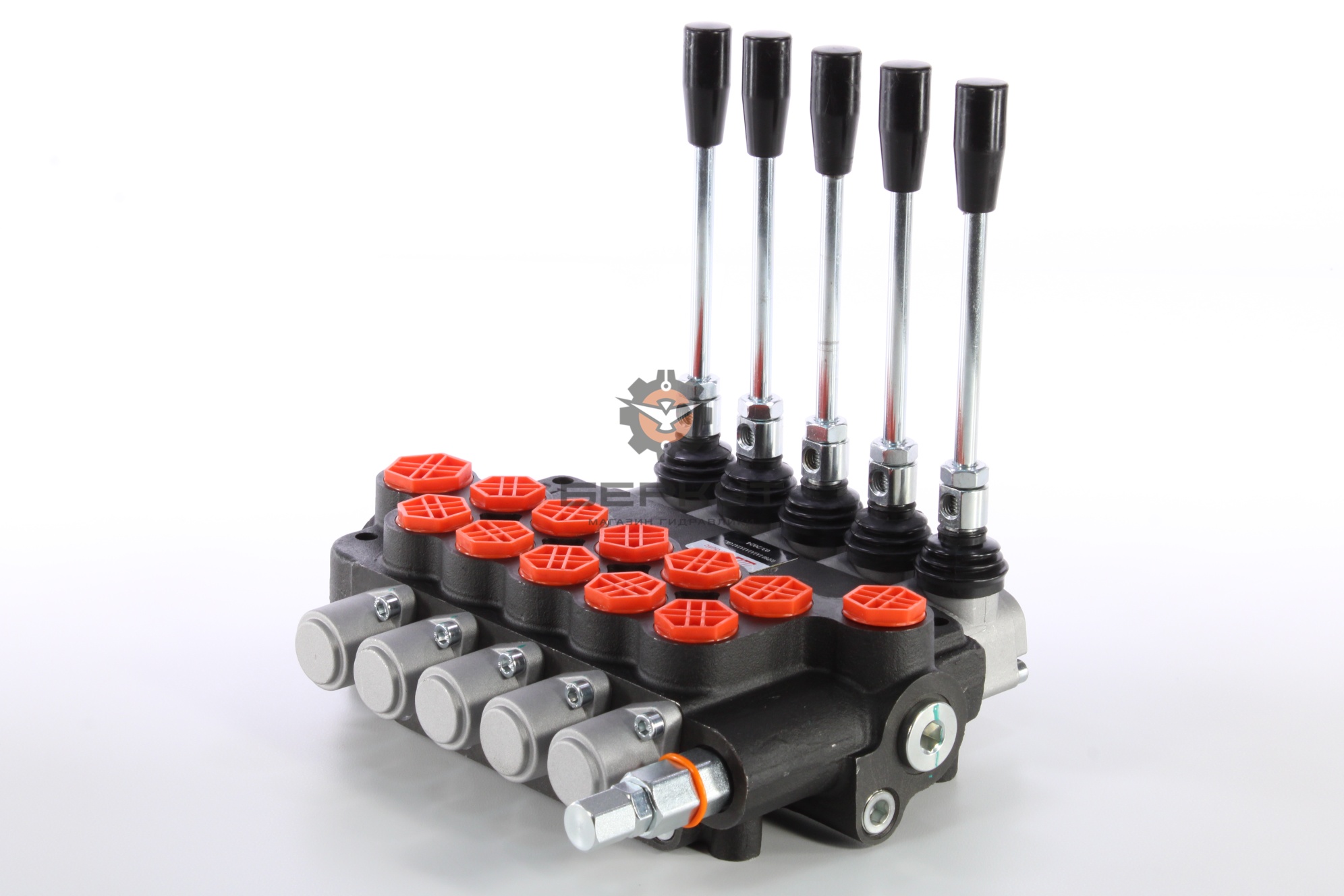 Гидрораспределитель 5Р80-1А8А8А8А8А8 GKZ1 SJ-Technology (5 золотников с фиксацией) (5P80F-OW GKZ1)