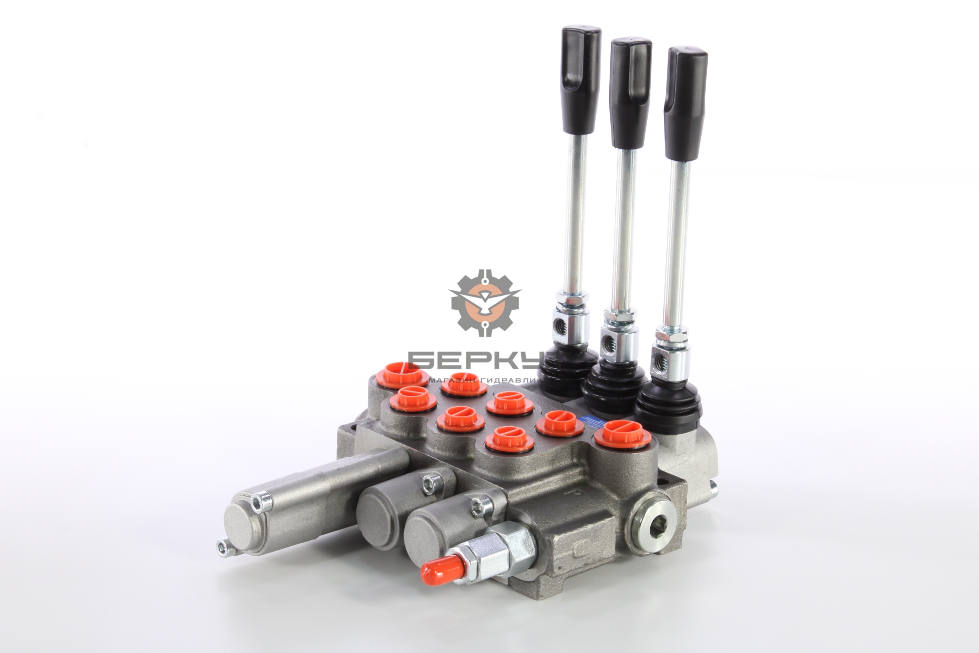 Гидрораспределитель 3Р40-1A1A1K16 GKZ1 SJ-Technology (2 золотника без фиксации, 1 золотник без фиксации с плавающим положением) (3P40F-OT/OT/K16 GKZ1)