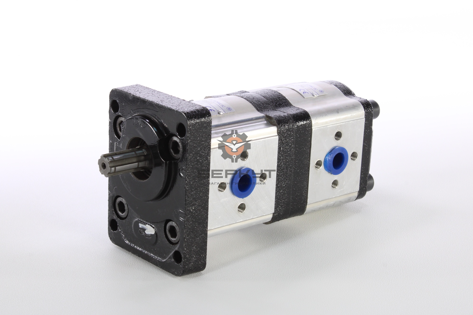Гидронасос (X8N6) A14Х8N6-1B/A10X13N8/1B INDUSTRIALTECHNIC SC (тандем, левое вращение, аналог НШ-14-10-3Л, 6-шлицевой)